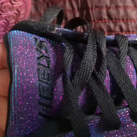 HEELYS* Galaxy super sparkle purple blue colour shift rear wheel HEELY shoes - Picture 14 of 17